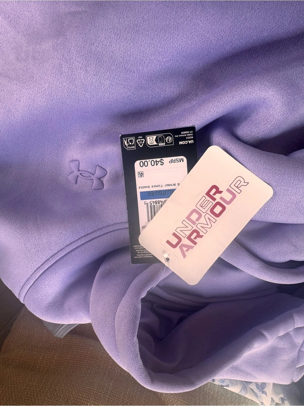 Under Armour Lavender Pullover Hoodie for Girls